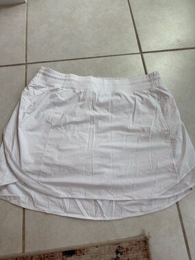 lululemon athletica white athletic skirt